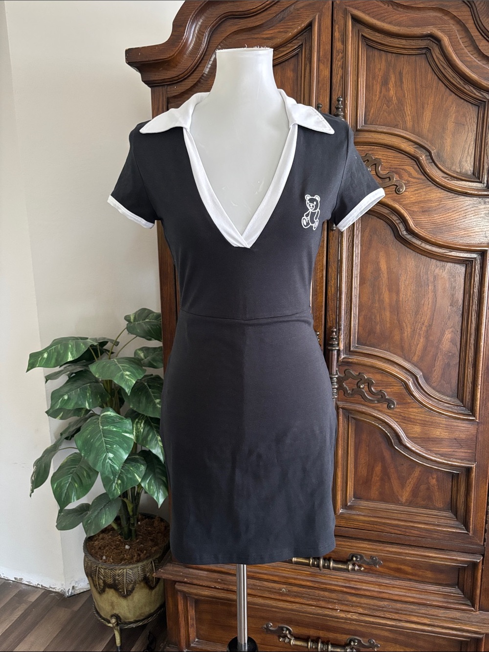 Jolie & Joy dress embroidered bear